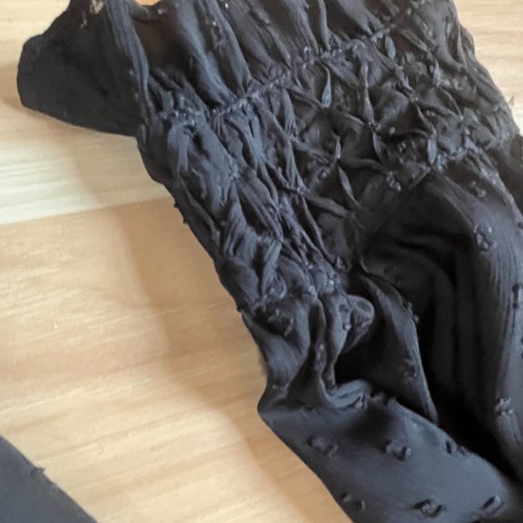 Zara dotted mesh, sheer blouse with detailing size M, EUC! - Picture 4 of 4